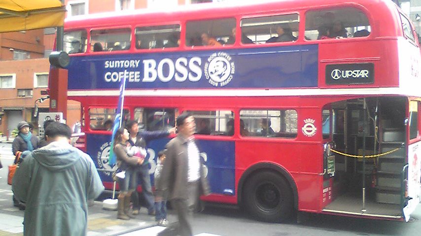 浅草　ロンドン　二階建てバス